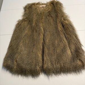 Altered State Faux Fur Vest - Brown